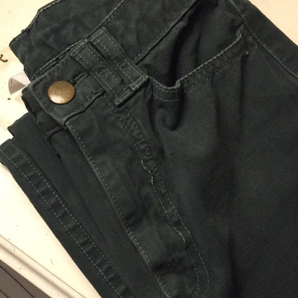American ApparelHigh waisted green soft denim - Picture 4 of 4